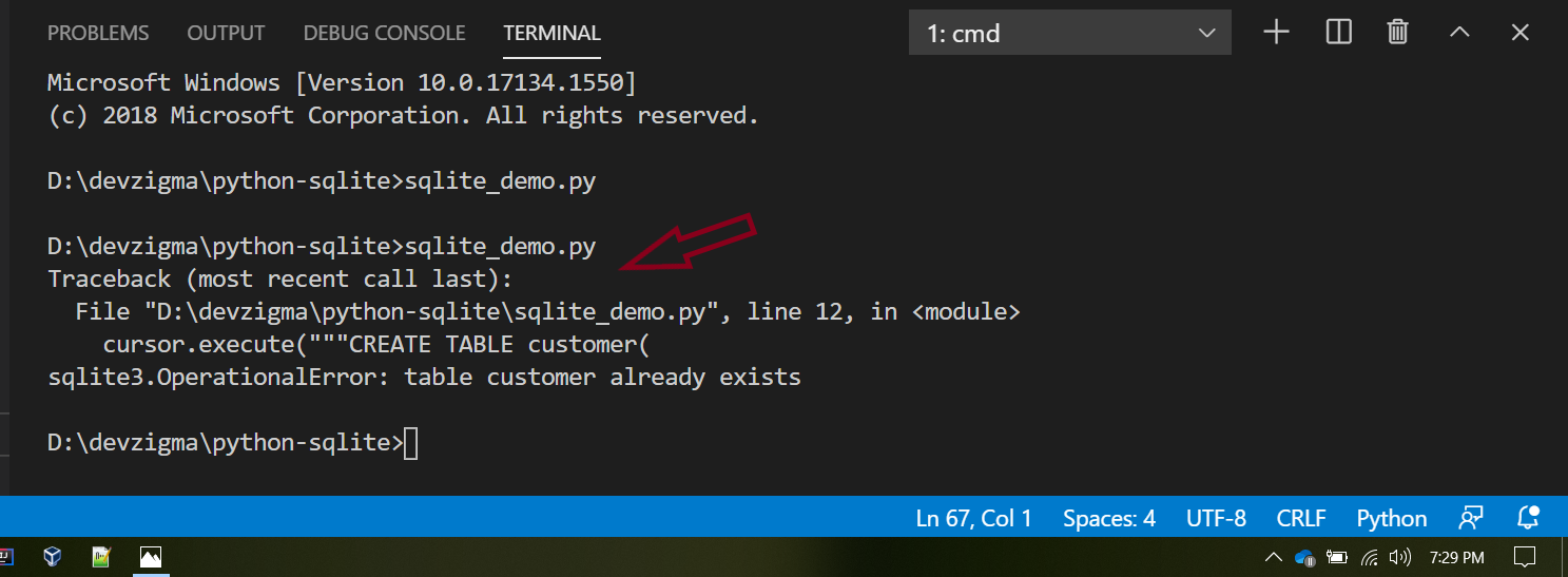 Python SQLite CRUD Example for Absolute Beginner - devzigma