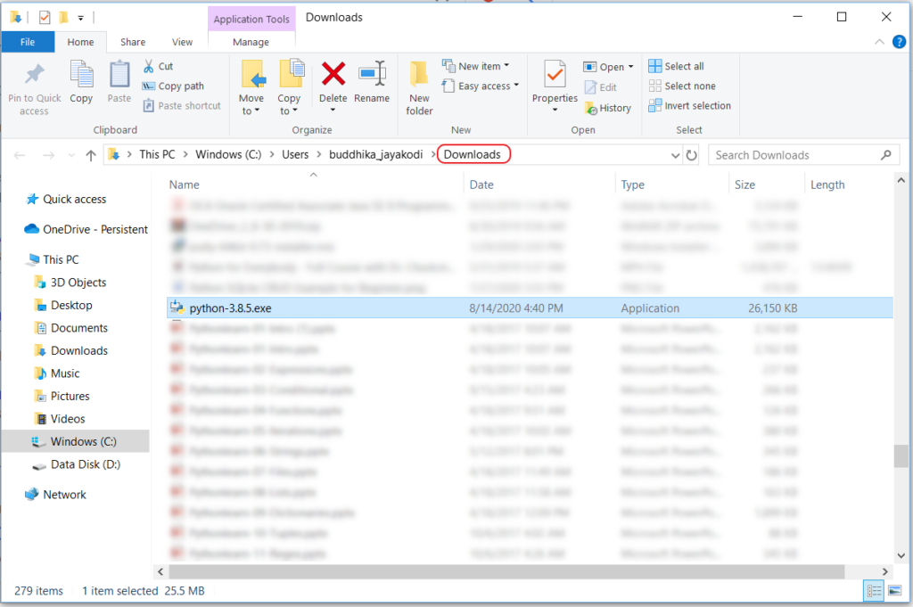 default downloaded folder in windows 10